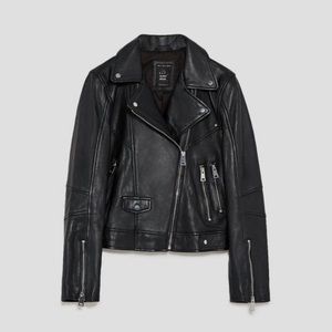 Zara Leather Moto Jacket